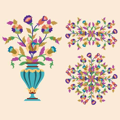 وکتور و پترن گل فانتزی